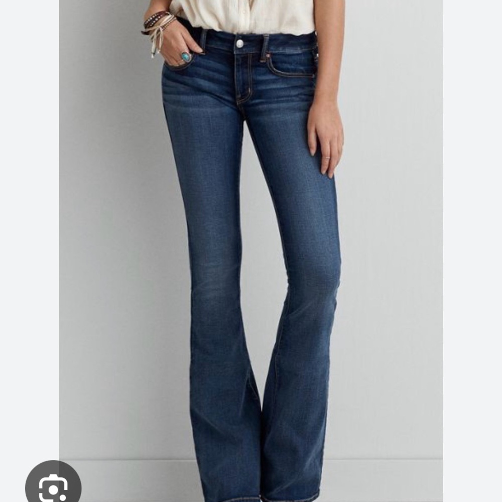 American Eagle High Rise Boho Artist flare Jean
